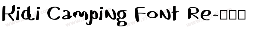 Kidi Camping Font Re字体转换